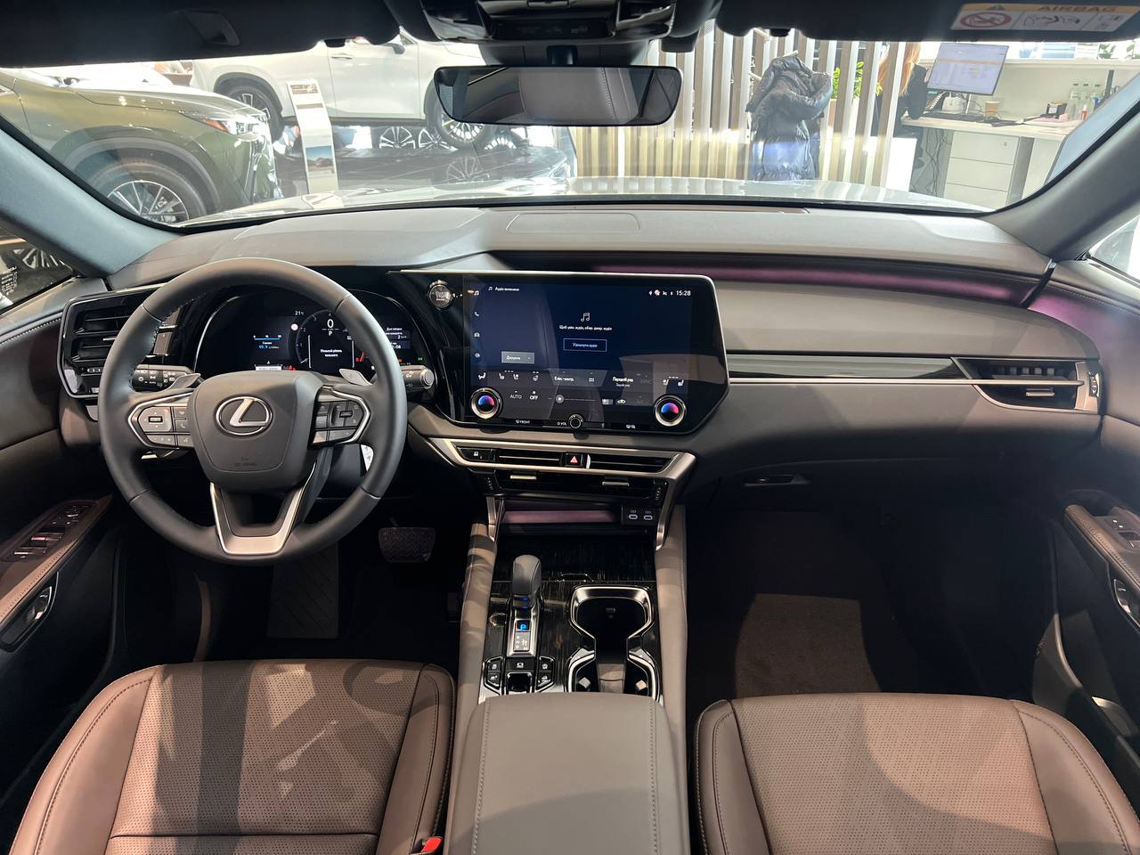 Комбінована шкіра кольору Темна сепія / Вставки 