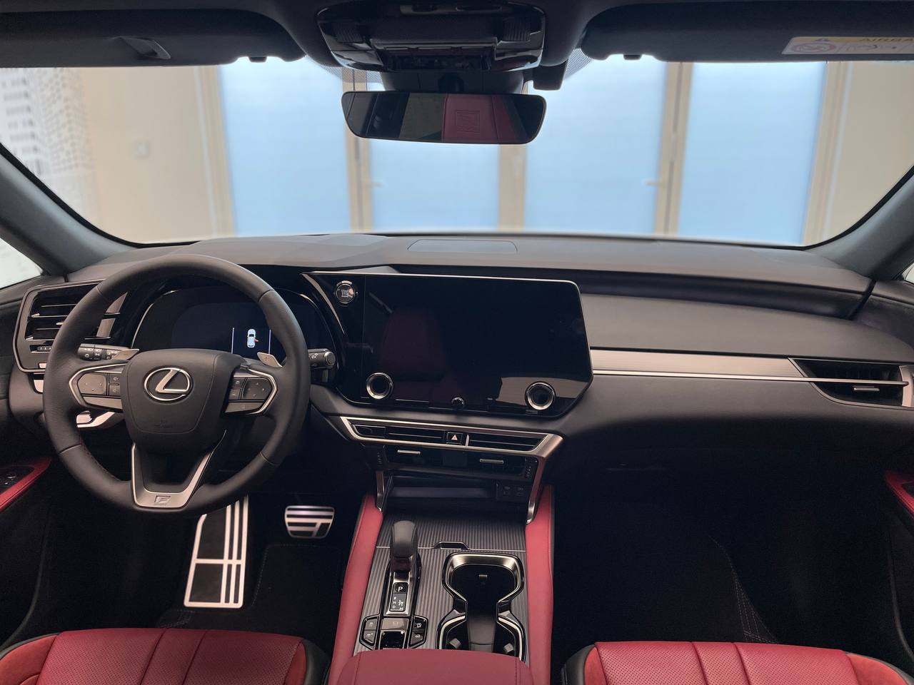 Гранатова комбінована шкіра F Sport / Вставки 